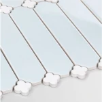 Płytka Cecile Baby Blue Połysk z Białą Koniczyną