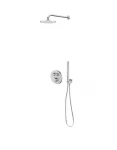 Zestaw Oltens Onega bateria podtynkowa z deszczownicą 22 cm Atran i kompletem prysznicowym Ume chrom 36622100