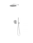 Zestaw Oltens Onega bateria podtynkowa z deszczownicą 30 cm Sondera i kompletem prysznicowym Ume chrom 36617100