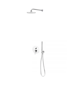 Zestaw Oltens Molle bateria podtynkowa z deszczownicą 22 cm Atran i kompletem prysznicowym Ume chrom połysk 36614100