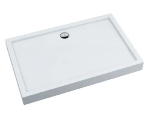 Oltens Vindel brodzik 100x80 cm prostokątny akrylowy biały 15008000