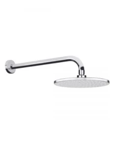 Oltens Atran Lagan deszczownica 22 cm okrągła z ramieniem ściennym chrom 36018100