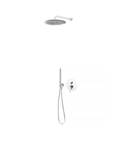 Zestaw Oltens Molle bateria podtynkowa z deszczownicą 30 cm Sondera i kompletem prysznicowym Ume chrom 36600100
