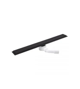 Oltens Langan 90 uniwersalny 2w1 odpływ prysznicowy liniowy 90 cm z kołnierzem czarny mat 30008300
