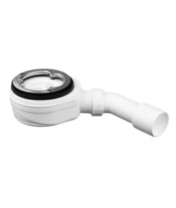 Oltens Pite Turbo syfon do brodzika 90 mm bez pokrywy z metalową flanszą 08004000