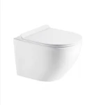 Zestaw Oltens Hamnes miska WC wisząca PureRim z powłoką SmartClean z deską wolnoopadającą Slim 42515000