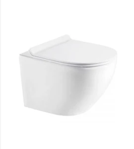 Zestaw Oltens Hamnes miska WC wisząca PureRim z powłoką SmartClean z deską wolnoopadającą Slim 42515000
