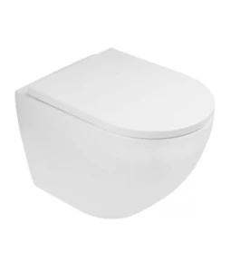 Zestaw Oltens Hamnes miska WC wisząca PureRim z powłoką SmartClean z deską wolnoopadającą 42514000
