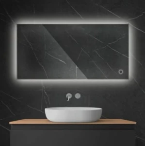Oltens Nordlis lustro 60x120 cm prostokątne z oświetleniem LED i systemem Klarglas 64112000