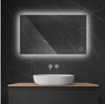 Oltens Nordlis lustro 60x100 cm prostokątne z oświetleniem LED i systemem Klarglas 64111000