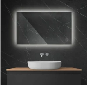 Oltens Nordlis lustro 60x100 cm prostokątne z oświetleniem LED i systemem Klarglas 64111000