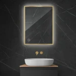 Oltens Nordlis lustro 60x80 cm prostokątne z oświetleniem LED i systemem Klarglas 64115800