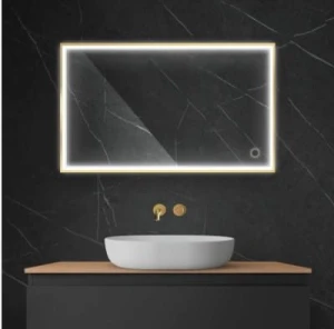 Oltens Nordlis lustro 60x100 cm prostokątne z oświetleniem LED i systemem Klarglas 64106800