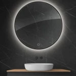 Oltens Nordlis lustro 100 cm okrągłe z oświetleniem LED i systemem Klarglas  64110300