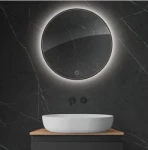 Oltens Nordlis lustro 60 cm okrągłe z oświetleniem LED i systemem Klarglas 64108300