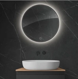 Oltens Nordlis lustro 60 cm okrągłe z oświetleniem LED i systemem Klarglas 64108300