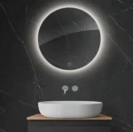Oltens Nordlis lustro 60 cm okrągłe z oświetleniem LED i systemem Klarglas 64108000
