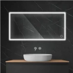 Oltens Nordlis lustro 60x120 cm prostokątne z oświetleniem LED i systemem Klarglas 64107000