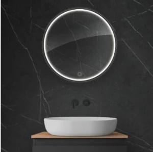 Oltens Nordlis lustro 60 cm okrągłe z oświetleniem LED i systemem Klarglas  641003300