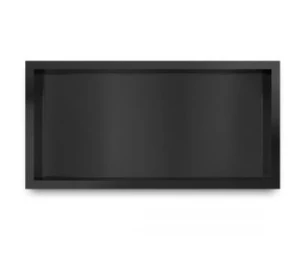 Oltens Grotta półka wnękowa 30x60x10 cm czarny mat 97001300