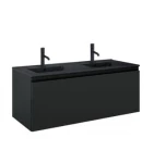 Oltens Vernal umywalka z szafką 120 cm czarny mat 68035300