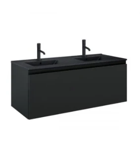 Oltens Vernal umywalka z szafką 120 cm czarny mat 68035300