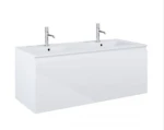 Oltens Vernal umywalka z szafką 120 cm biały połysk 68034000