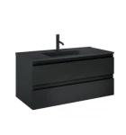 Zestaw Oltens Vernal umywalka z szafką 100 cm czarny mat 68038300