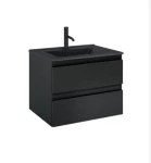 Zestaw Oltens Vernal umywalka z szafką 60 cm czarny mat 68036300