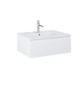Zestaw Oltens Vernal umywalka z szafką 60 cm biały połysk 68020000