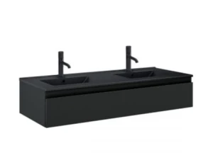 Oltens Vernal umywalka z szafką 120 cm czarny mat 68011300