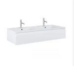 Oltens Vernal umywalka z szafką 120 cm biały połysk 68010000