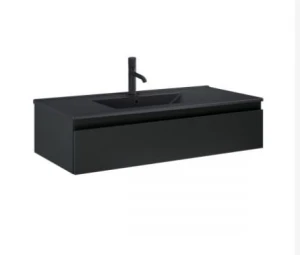 Zestaw Oltens Vernal umywalka z szafką 100 cm czarny mat 68009300