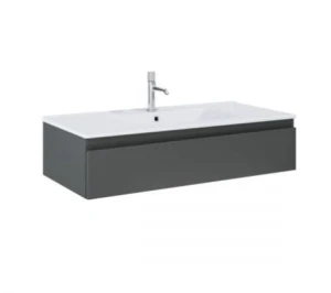 Zestaw Oltens Vernal umywalka z szafką 100 cm biały/grafit mat 68008400