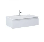 Zestaw Oltens Vernal umywalka z szafką 80 cm biały/szary mat 68006700