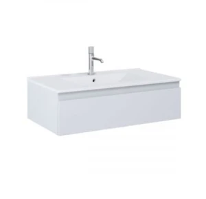 Zestaw Oltens Vernal umywalka z szafką 80 cm biały/szary mat 68006700