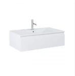 Zestaw Oltens Vernal umywalka z szafką 80 cm biały połysk 68006000