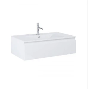 Zestaw Oltens Vernal umywalka z szafką 80 cm biały połysk 68006000