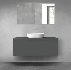 Oltens Vernal szafka 120 cm podumywalkowa wisząca grafit mat 60016400