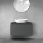 Oltens Vernal szafka 80 cm podumywalkowa wisząca grafit mat 60014400