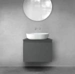 Oltens Vernal szafka 60 cm podumywalkowa wisząca grafit mat 60013400