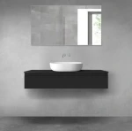 Oltens Vernal szafka 120 cm podumywalkowa wisząca czarny mat 60012300