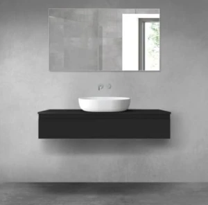 Oltens Vernal szafka 120 cm podumywalkowa wisząca czarny mat 60012300