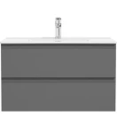 Oltens Vernal umywalka z szafką 80 cm grafit mat 68001400