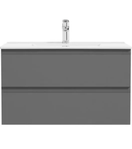 Oltens Vernal umywalka z szafką 80 cm grafit mat 68001400