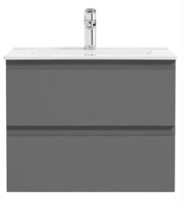 Oltens Vernal umywalka z szafką 60 cm grafit mat 68000400