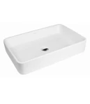 Oltens Lustra umywalka 60,5x35 cm prostokątna nablatowa biała 40806000