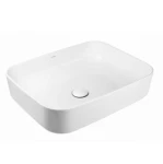 Oltens Hadsel umywalka 50x40 cm nablatowa z powłoką SmartClean biała 40808000