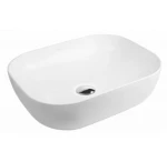 Oltens Josen umywalka 50x39,5 cm nablatowa z powłoką SmartClean biała 40805000